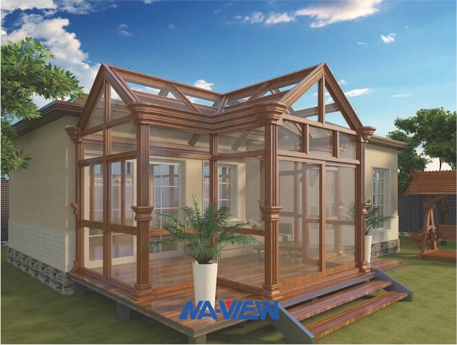 Prefabricated Gable Roof Sunroom Environment Friendly Design 2