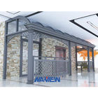 Curved Eave Glass Curved Roof Sunroom With Single Toughened Roof Glass supplier