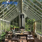 Customized Glass Garden Greenhouse White Sunroom For Residential supplier