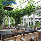 Aluminium Garden Greenhouse Sunroom Addition 6x8 White And Black supplier