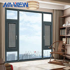 New York Custom Made Excellent Design Wooden Aluminum Frame Pushout Casement Windows With Double Glazed supplier