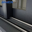 Guangdong NAVIEW Big Glass Standing Prefabricated European Standard Bulletproof Aluminum Sliding Window Factory supplier