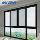 Guangdong NAVIEW Black Aluminum Vertical Sliding Double Hung Window supplier