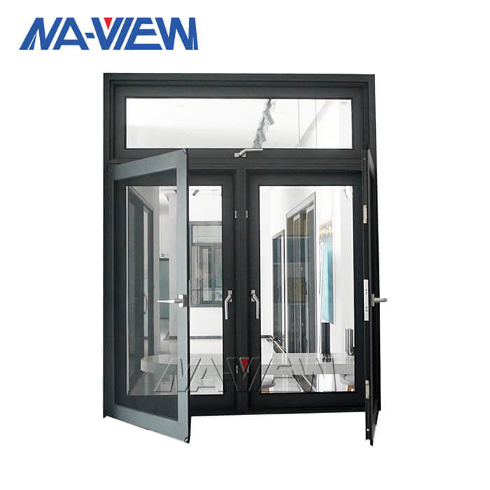 Factory Price Half Moon Tempered Glass Aluminum Casement Windows supplier