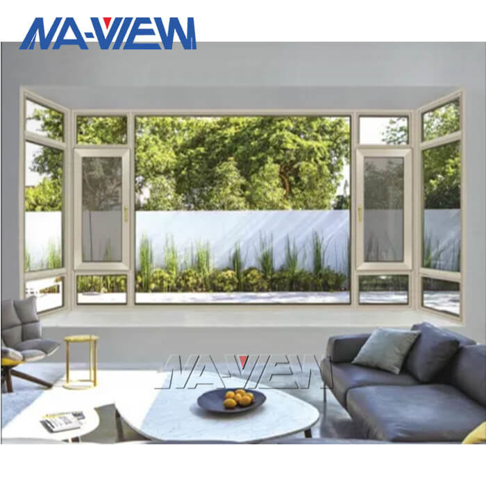 Foshan Factory Price Aluminum Casement Windows With Mosquito Net For Villa supplier