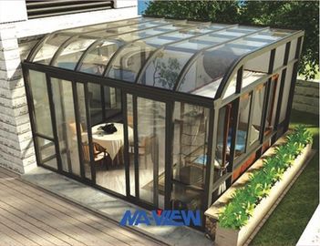 Contemporary Curved Roof Sunroom And Siding Environment Friendly