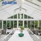Customized Glass Garden Greenhouse White Sunroom For Residential supplier