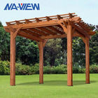 Aluminum Composite Wood Pergola Shade Canopy 8 X 8 Diamond Roof supplier