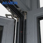 Wooden Color Thermal Break Aluminum Casement Window Door Double Glazed Windows supplier
