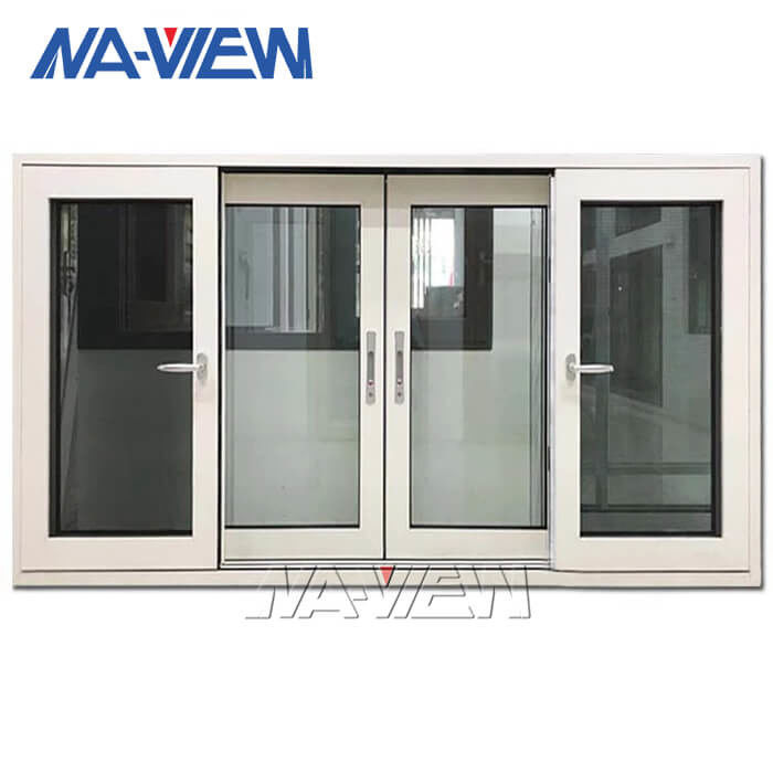 Guangdong NAVIEW Panama 4Mm Single Glass White Aluminum Sliding Window supplier